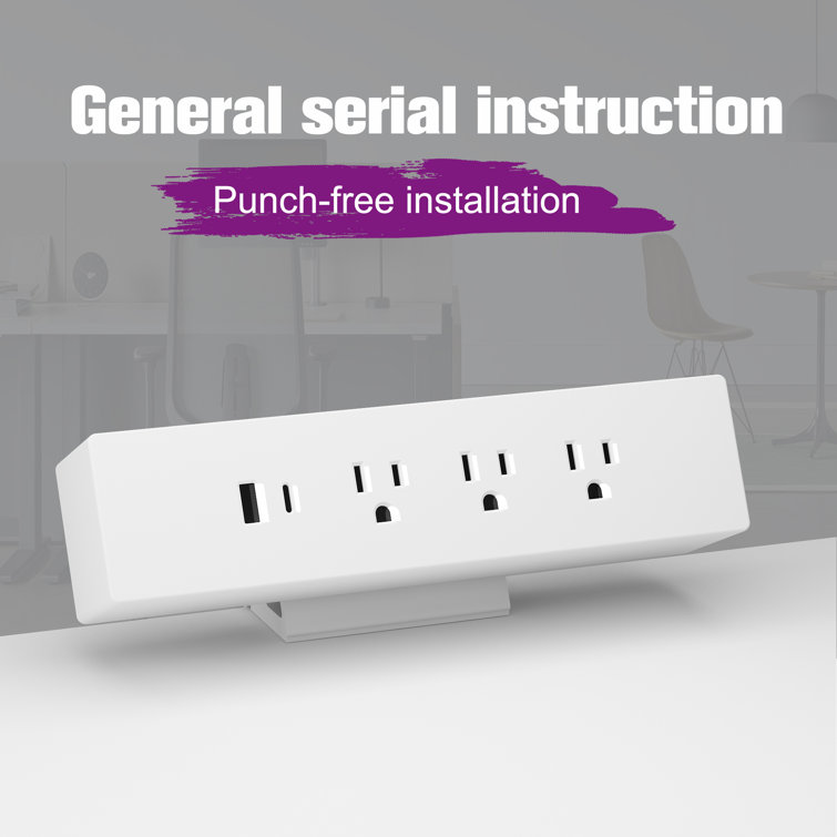 Cubespace Standard Combination Outlet with USB Charging Power Station